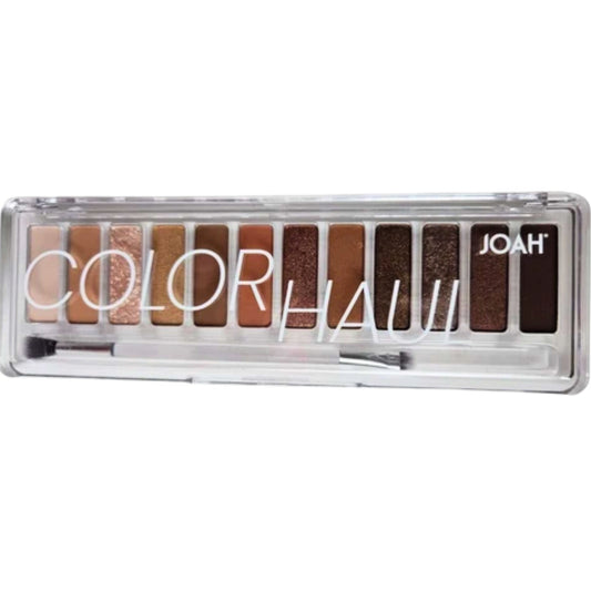 JOAH Beauty’s Color Haul 12 Shades Eyeshadow Palette #JET01 Smokeshow, 0.48oz - 1 Pack