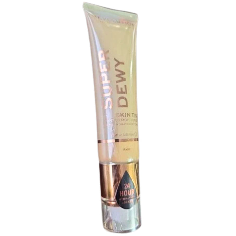 New Makeup Revolution Super Dewy Skin Tint Moisturizer Fair, 1.85oz, Free Ship - 1 Pack