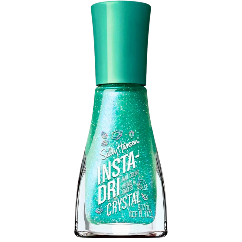 Insta-Dri Crystal Nail Polish, 121 Aquamarine Aura - Quick Dry & Long Lasting, 0.31 oz - 1 Pack