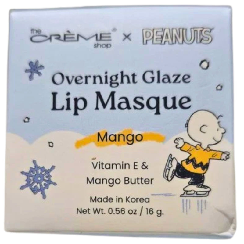 The Crème Shop x Peanuts Overnight Glaze Lip Masque Mango 0.56 oz 1 Pack