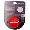Playology Squeaky Chew Ball for Dogs - All-Natural Beef Scent, Medium/Large, Red