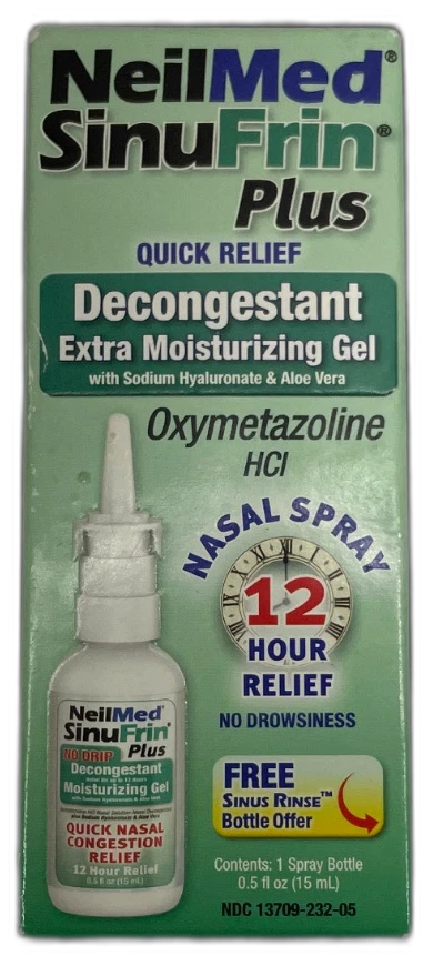 NeilMed Sinufrin Moisturizing Gel 0.5oz Nasal Spray Exp 11/27 Pack of 3 New