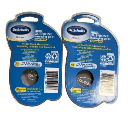 Dr. Scholl's Heel Cushions Advanced Gel Women’s Sizes 6-10 (2-Pack)