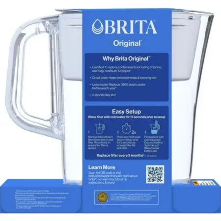Brita Original Water Filter Pitcher 6-Cup with 1 Filter New
