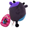 Squishmallows Smithereens the Cow Valentine - 5" Plush - Purple & Teal - 4PK