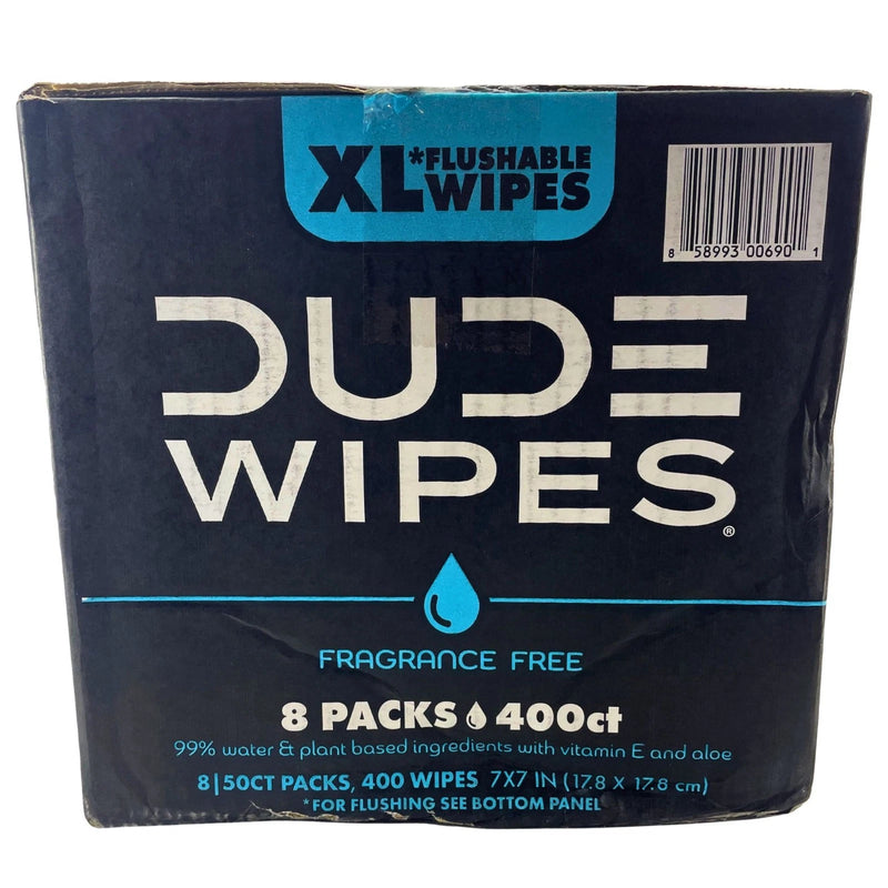 Dude Wipes XL Flushable Wet Wipes Fragrance Free 8 Packs 400ct Total Sam's Club
