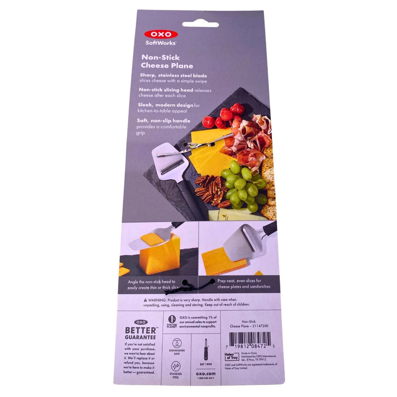 OXO SoftWorks Non-Stick Cheese Plane Stainless Steel Slicer Black Handle 5 Pack