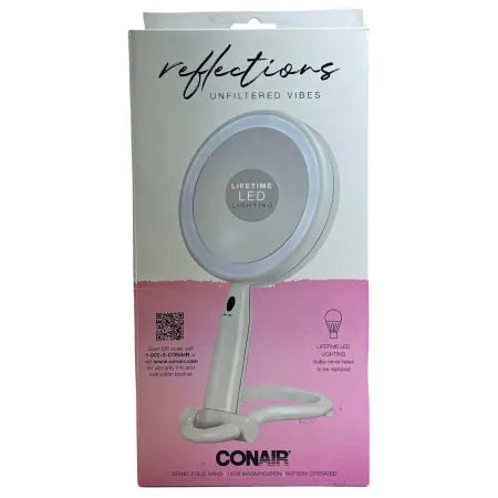 Conair Reflections Unfiltered Vibes LED Lighted Makeup Mirror 1X/3X Mag 3 Pack