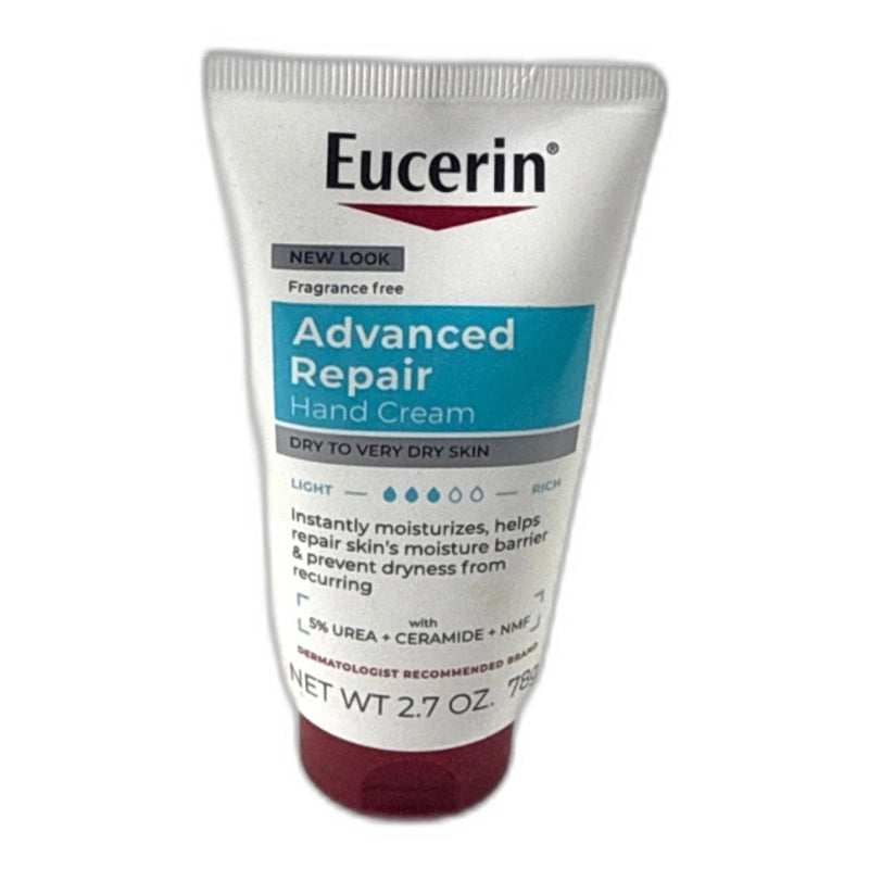 Eucerin Advanced Repair Hand Cream 2.7oz for Very Dry Skin New