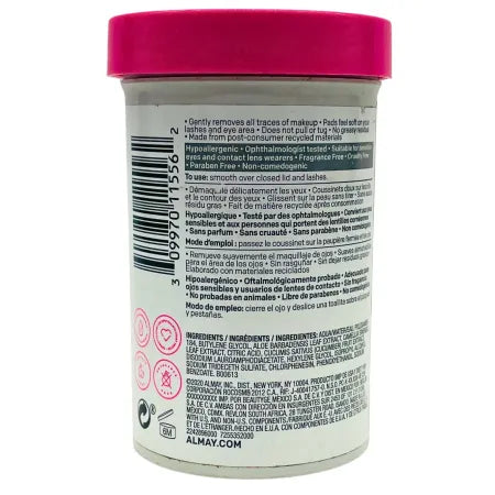 Almay Biodegradable Oil-Free Micellar Eye Makeup Remover Pads 120 Count 2 Pack