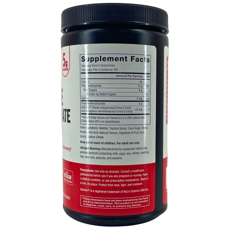 Force Factor Creatine Monohydrate Gummies Mixed Berry 150 Ct 3 Pack Exp 12/27