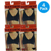 Slick Chicks Front Zip Wireless Bra Adjustable Straps Black Medium 4 Pack New