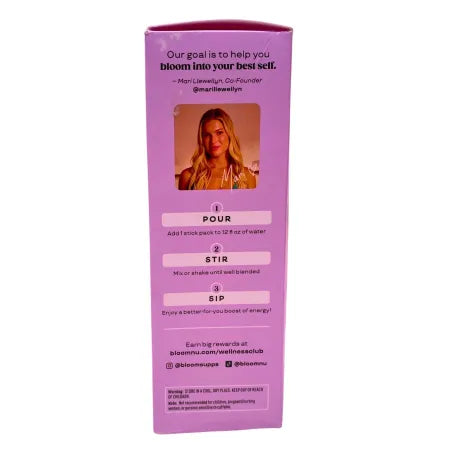 Bloom Energy Sticks Drink Mix Peach Mango 10-Ct 4-Pack (40 Total) EXP 10/27