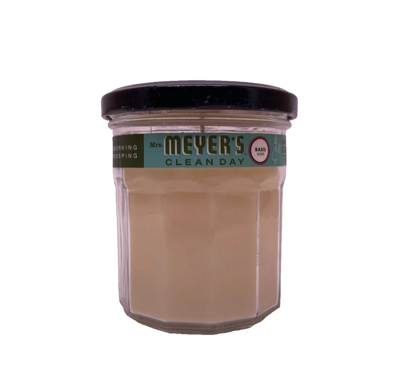 Mrs. Meyer's Clean Day Scented Soy Candle Basil Scent 7.2 oz Jar New