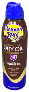 Banana Boat UltraMist Tanning Dry Oil Spray SPF 15 6oz Exp 08/27 Pack of 3 New