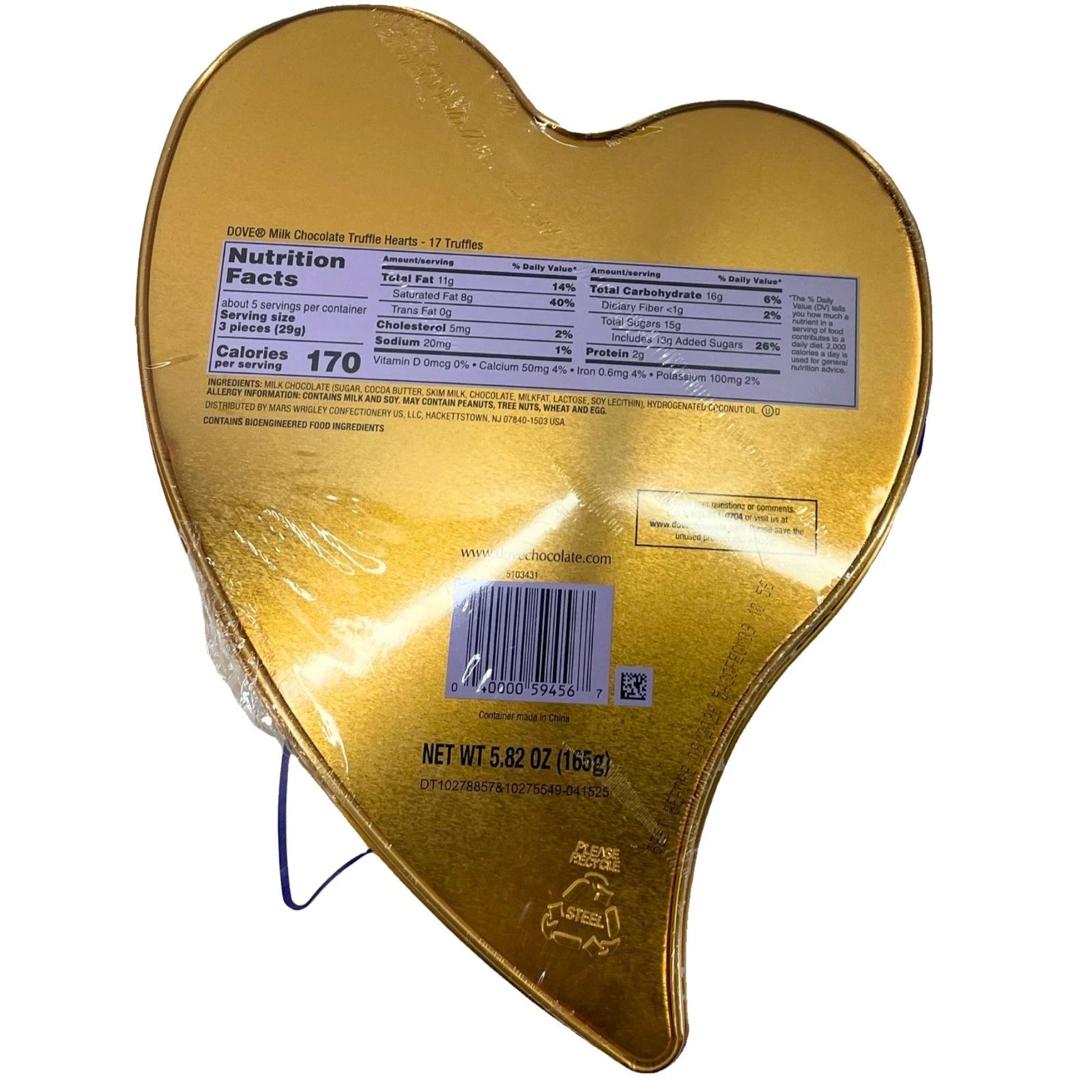 Dove Milk Chocolate Truffle Hearts 5.82 Oz 3 Pack New