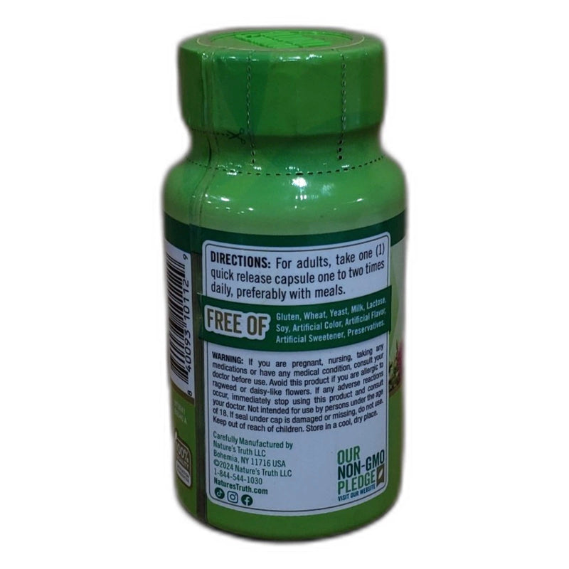 Nature's Truth Milk Thistle Seed Extract 1000mg 100 Capsules Exp 01/27 New