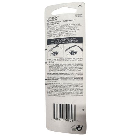 Revlon ColorStay Brow Tint 705 Soft Brown 0.06oz - 1 Pack - New