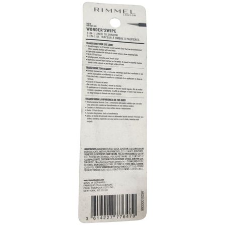 Rimmel Wonder’Swipe 2-in-1 Liner to Shadow 004 So Savage 1.7ml - 1 Pack - New