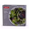 OXO SoftWorks Salad Spinner Large One-Handed Pump Design Clear 2 Pack New