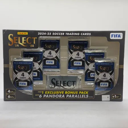 2024-25 Panini Select FIFA Soccer Box - 6 Pandora Parallels + 1 Bonus NEW Sealed