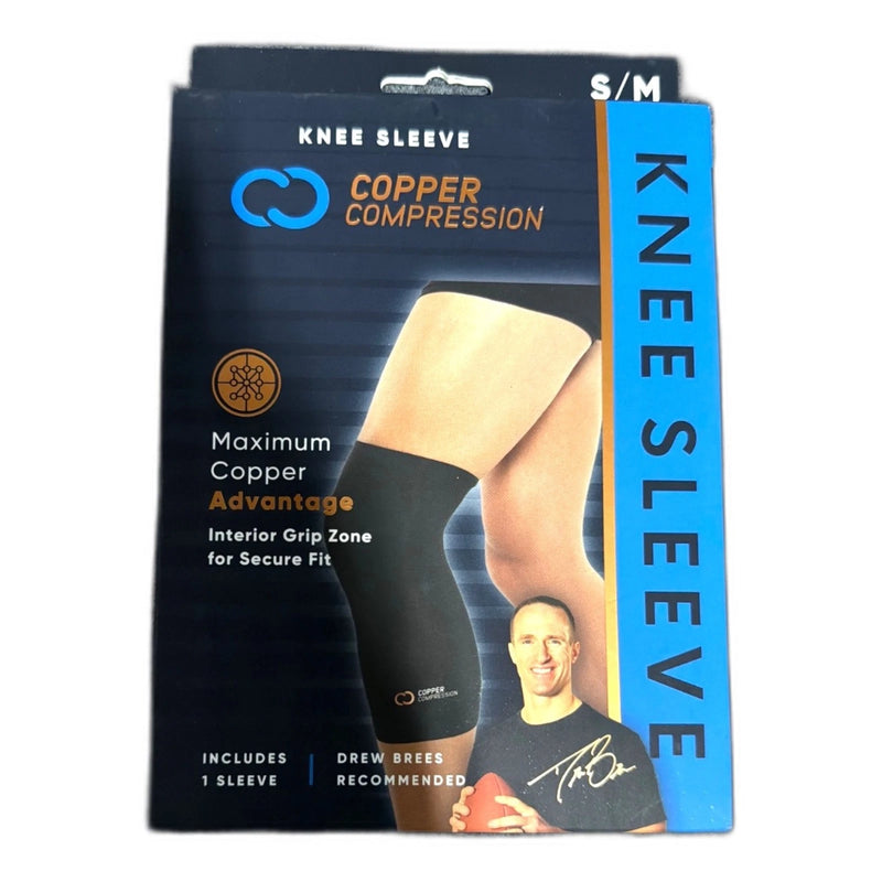 Copper Compression Knee Brace Support Sleeve Small Medium Pack of 1 New