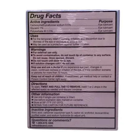Refresh Optive Advanced Eye Drops 30 Ct 3 Pack New