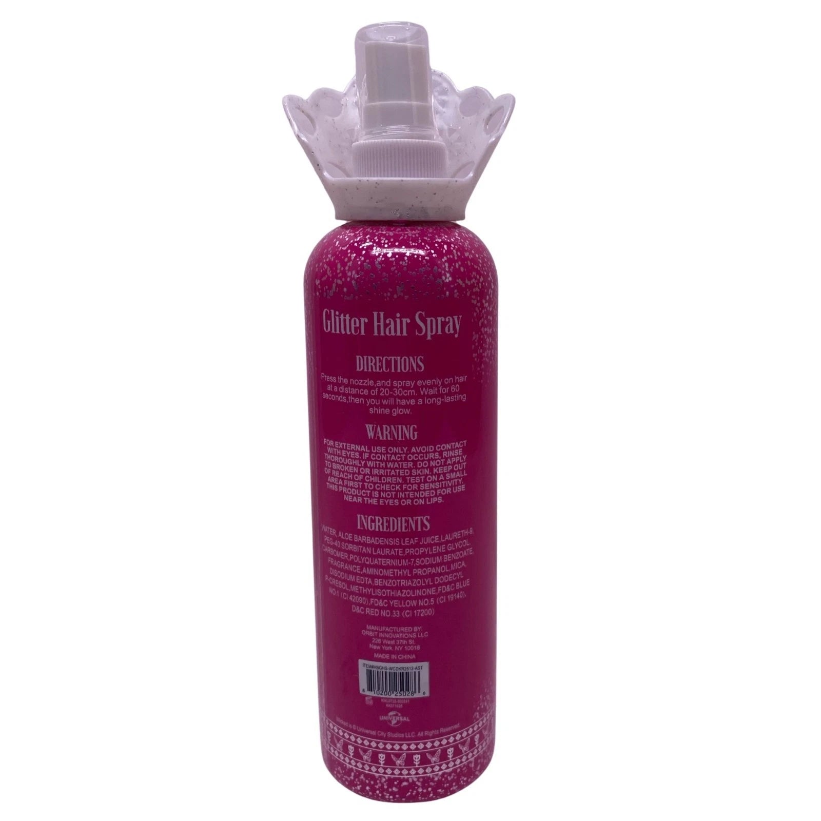 Wicked Pink Glitter Hair Spray 6.76 oz 3 Pack Party Styling New 2