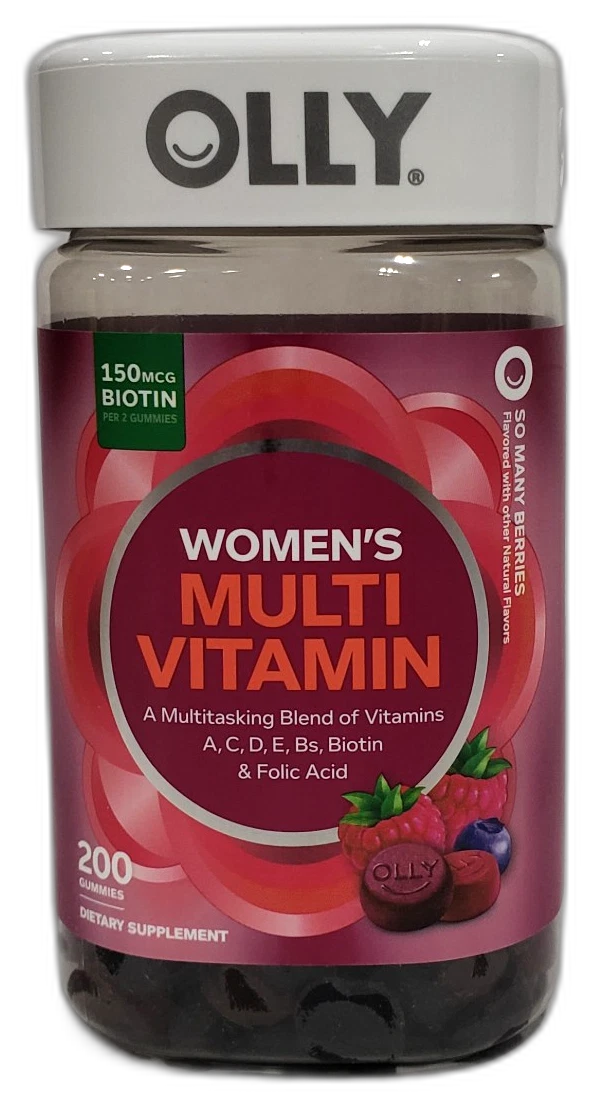 Olly Women's Multi Vitamin Gummies 400 Total Exp 05/27 Pack of 2 New