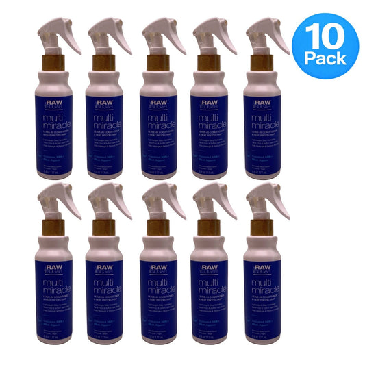 Raw Sugar Multi Miracle Leave-In Conditioner 6 fl oz bottle 10 pack set for hair care