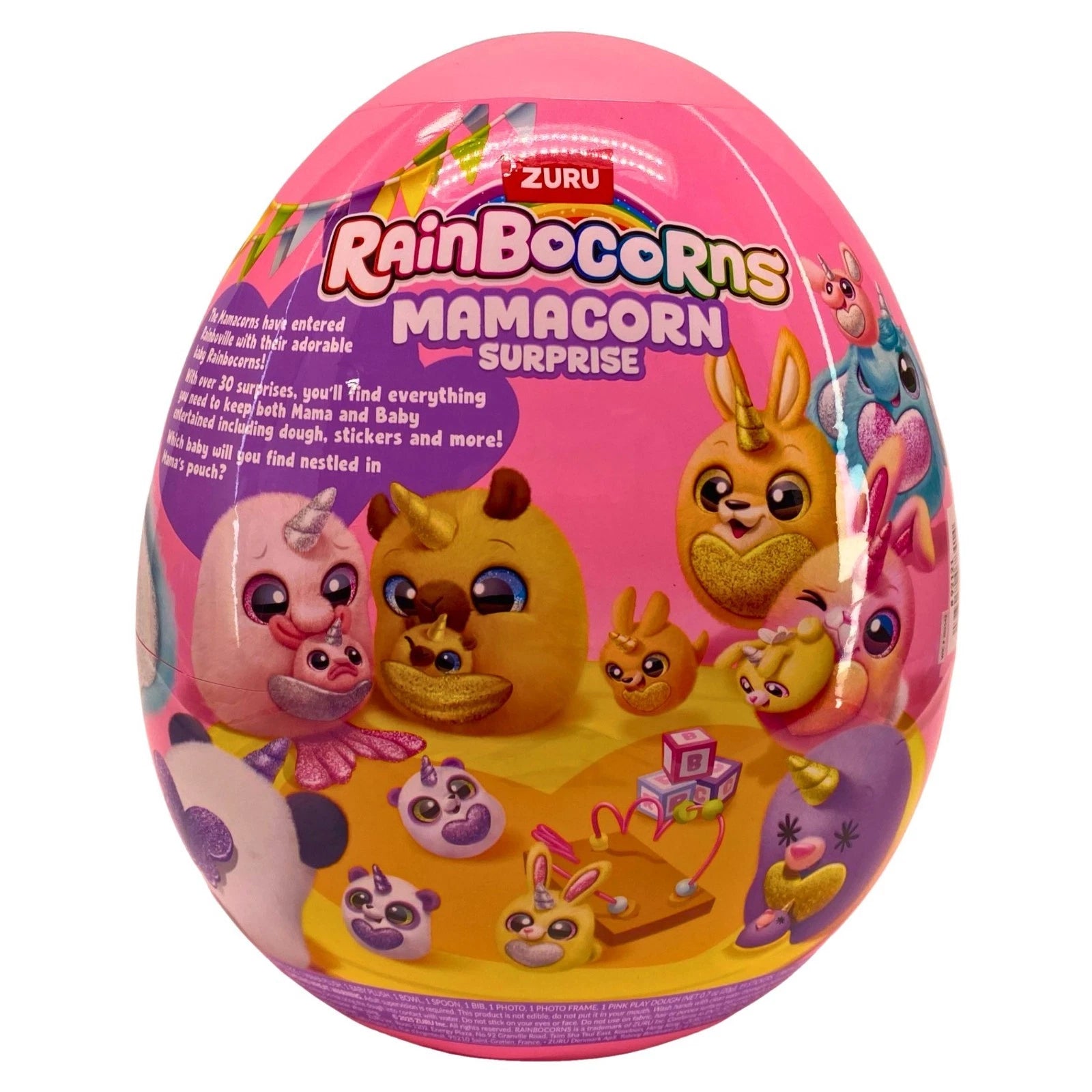 Zuru Rainbocorns Mamacorn Surprise Plush Mystery Egg 3 Pack Bundle Over 30 Surpr 2