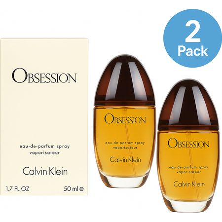 Calvin Klein Obsession EDP Spray 1.7 oz – 2 Pack – Signature Scent New