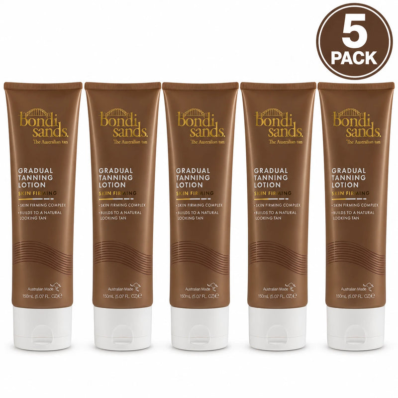 Bondi Sands Gradual Tanning Lotion Skin Firming Complex 5.07 fl oz 5 Pack Bundle