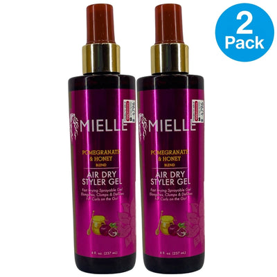 Mielle Organics Pomegranate & Honey Air Dry Styler Gel Sprayable Curls 2 Pack