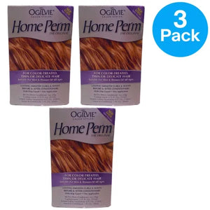 Ogilvie Home Perm The Original for Color-Treated Delicate Hair 3 Pack Box