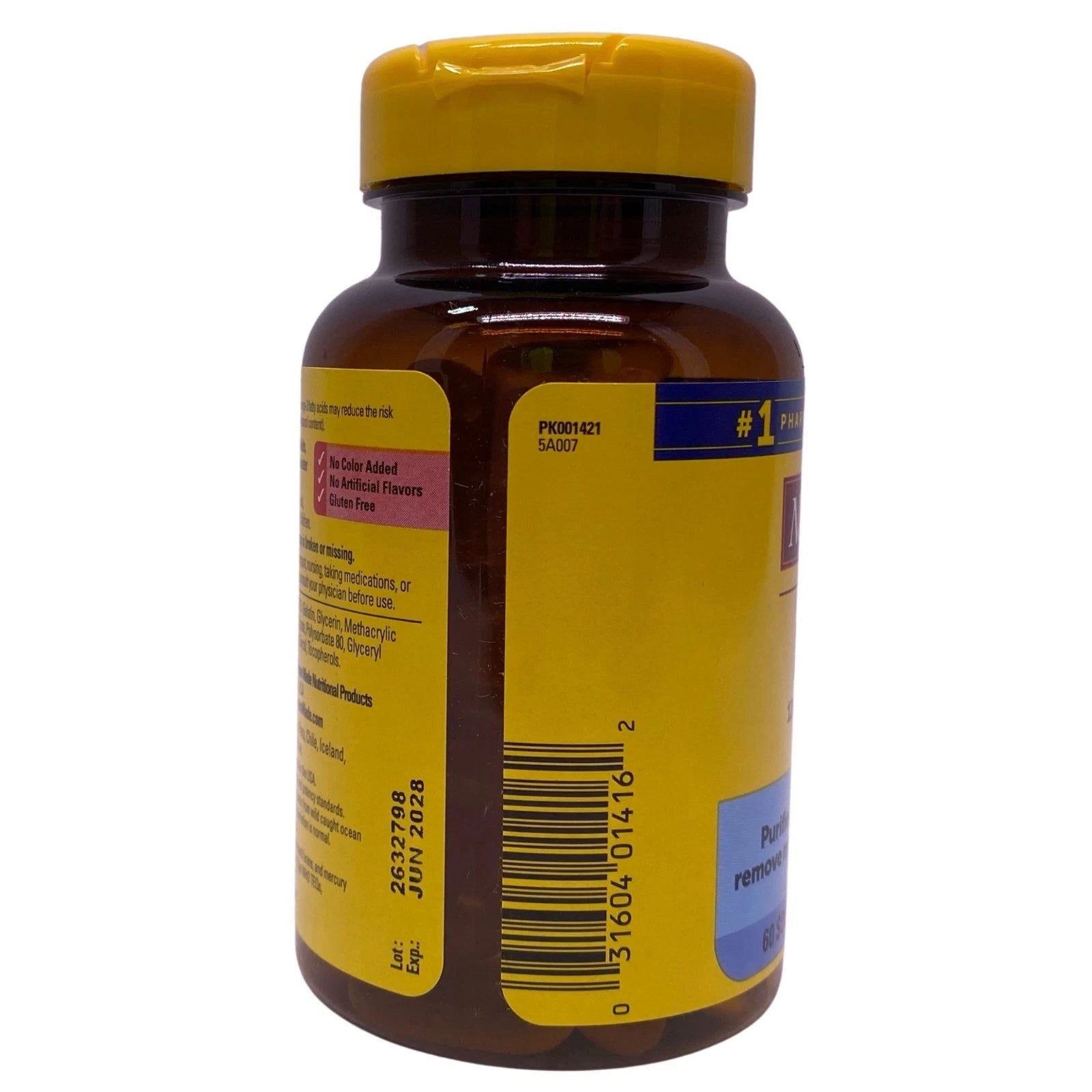 Nature Made Fish Oil 1200mg 60 Softgels 3 Pack New Exp 05/2028