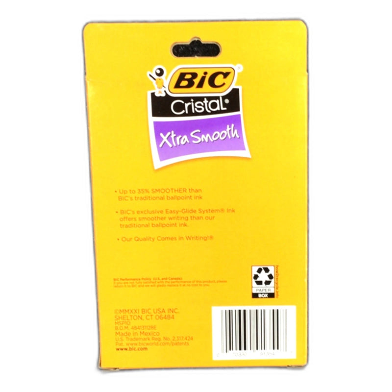 BIC Cristal Xtra Smooth Ball Pen Medium Point 1.0mm Red 10ct Pack of 6 New