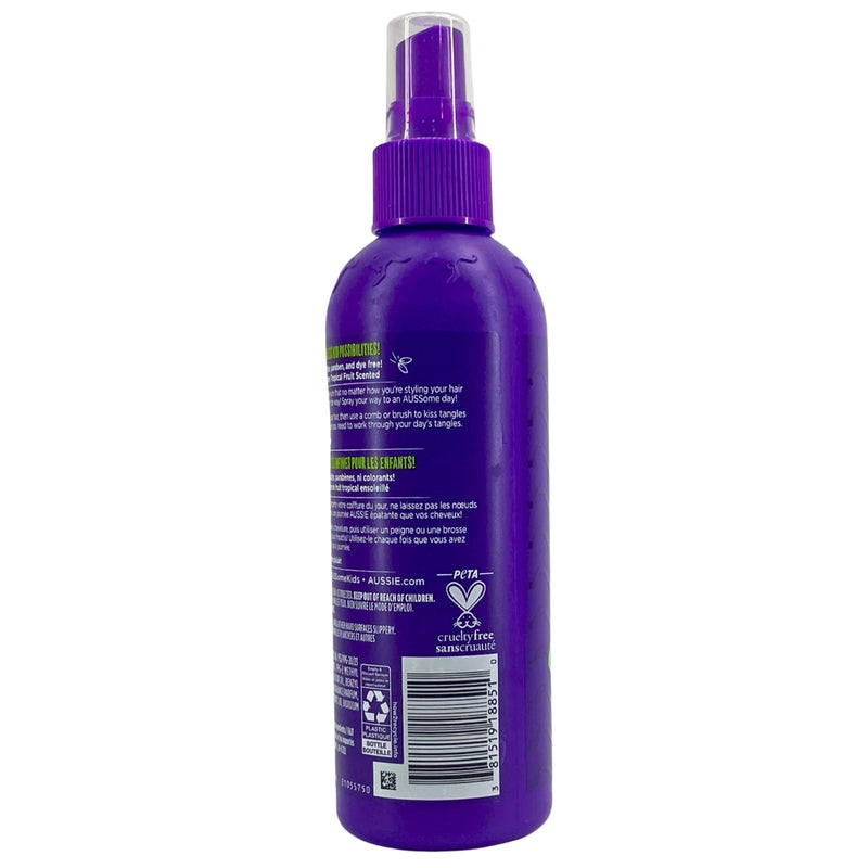 Aussie Kids Moist Detangler Spray Sunny Tropical Fruit Scented 8 FL OZ 6 Pack
