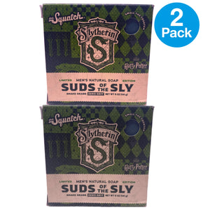 Dr. Squatch Harry Potter Slytherin Suds of the Sly Men's Natural Soap 5 oz 2 Pac