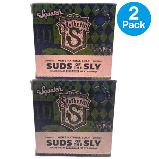 Dr. Squatch Harry Potter Slytherin Suds of the Sly Men's Natural Soap 5 oz 2 Pac