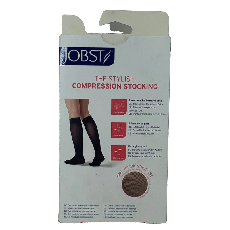 JOBST UltraSheer 15-20 mmHg Knee High Small Closed Toe Natural 1 Pack New