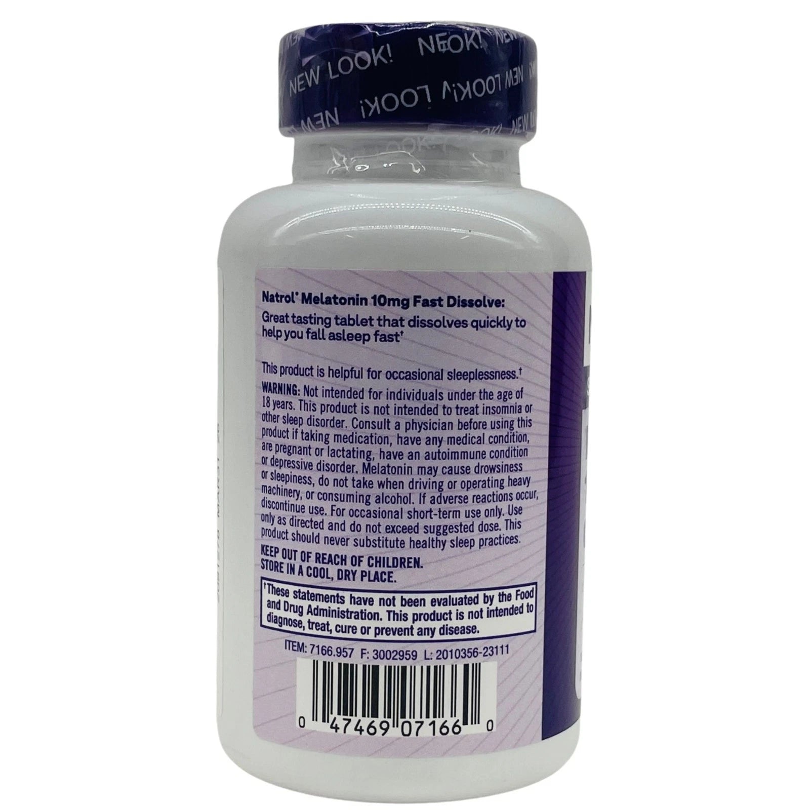 Natrol Melatonin 10mg 100ct Fast Dissolve – 2 Pack – New 3