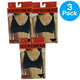 Slick Chicks Front Zip Wireless Bra Adjustable Straps Black Medium 3 Pack New