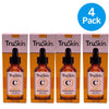 TruSkin Vitamin C Facial Serum with Vitamin E & Hyaluronic Acid 1oz 4 Pack New