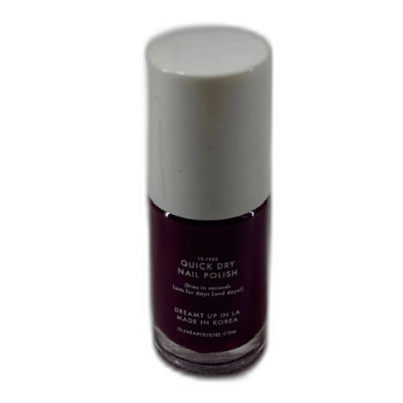 Olive & June Quick Dry Nail Polish Mulberry Red Tone Mulberry Pack of 3 New