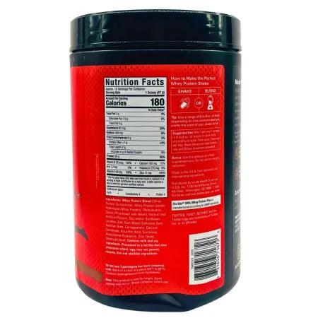 SixStar 100% Whey Protein Triple Chocolate 1.82 lbs – 1 Pack – New 3