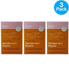 Busy Co Deodorant Wipes Clarifying Citrus 2.5oz 3 Pack New Exp 01/2027