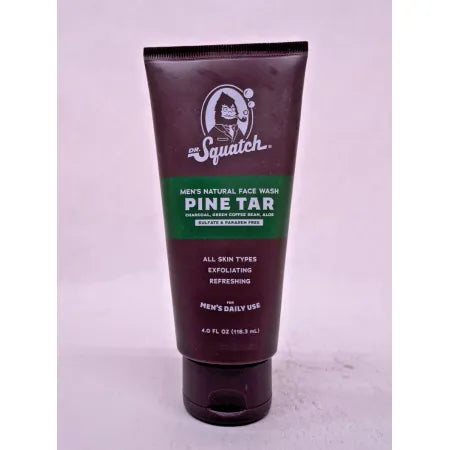 2 Pk Dr Squatch Pine Tar Exfoliating Men's Natural Face Wash 2