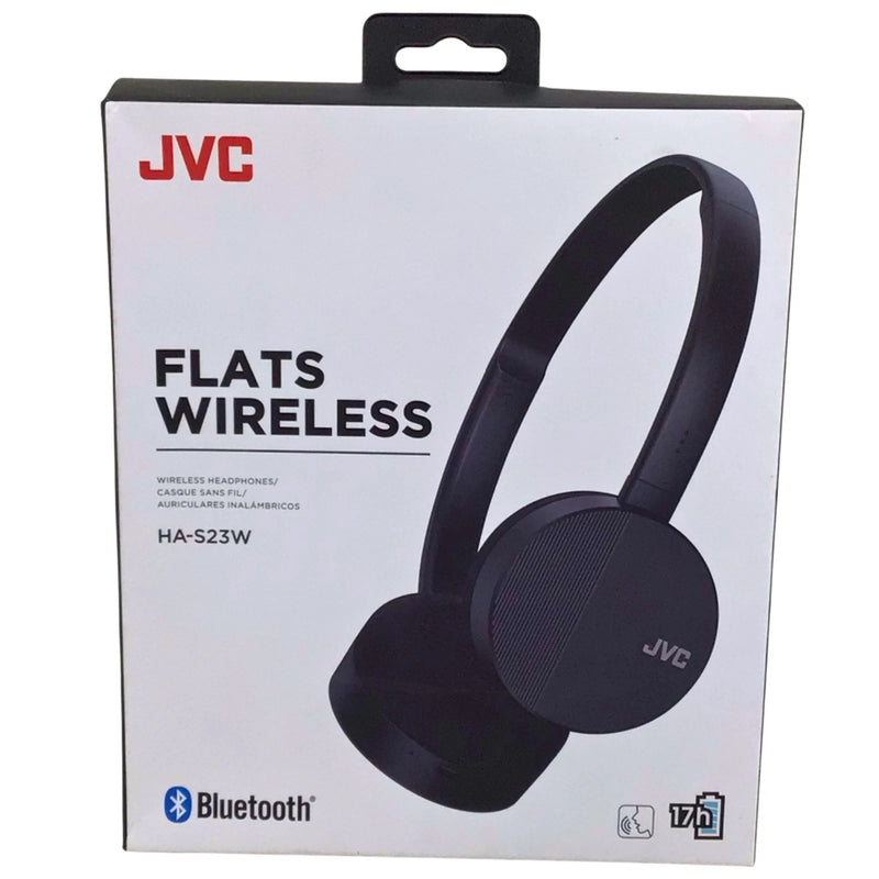 JVC HA-S23W Flats Wireless On-Ear Headphones Black 17 Hour Battery Voice Assista