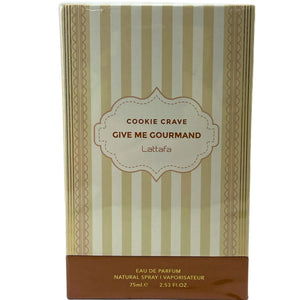 Lattafa Give Me Gourmand Cookie Crave Eau de Parfum Spray 75ml 2.53 oz 1 Pack
